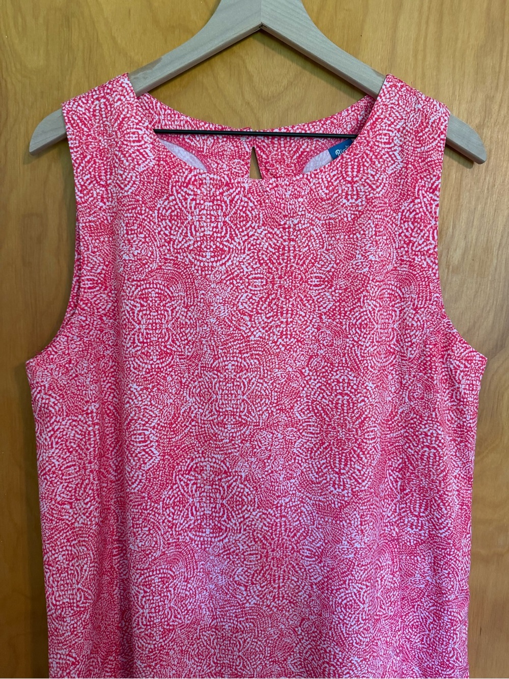 Rip Skirt Hawaii Sleeveless Red White Patterned Women’s Sundress Size L - Picture 2 of 12